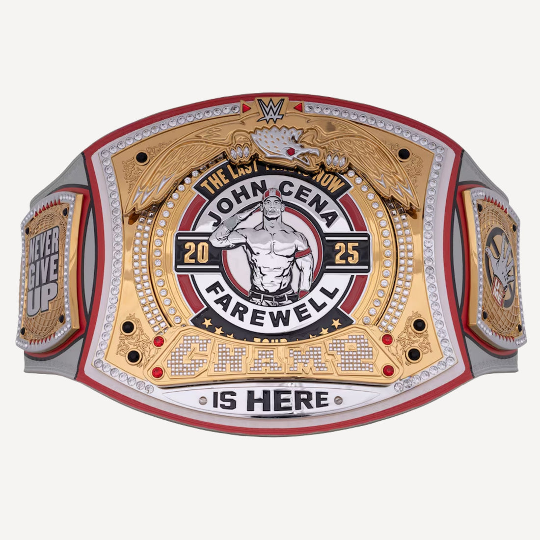 John Cena Farewell Tour 2025 Dayton Spinner Championship Belt with iconic spinning centerpiece.