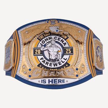 Replica WWE John Cena St. Louis Spinner Belt celebrating his Farewell Tour in 2025.