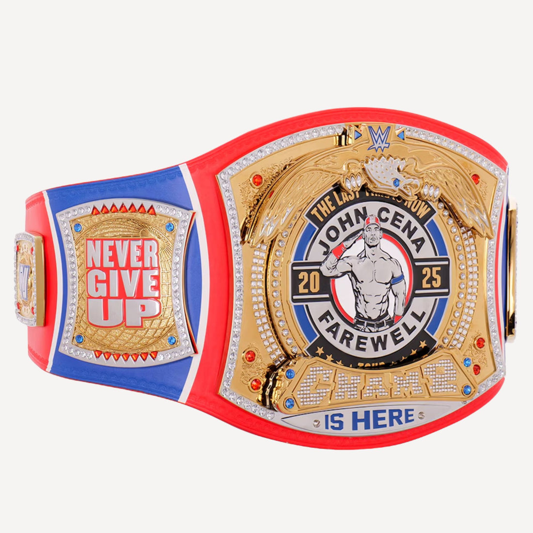 Replica John Cena Farewell Tour 2025 WWE Belt featuring iconic Hustle, Loyalty, Respect design.