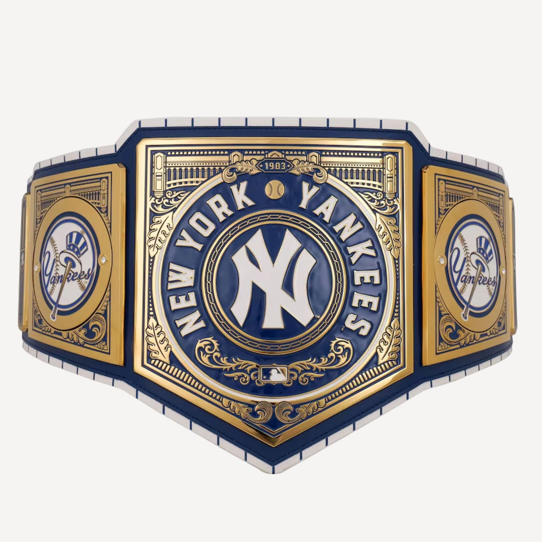 Replica Yankees WWE Legacy Championship Belt with polished plates and detailed engravings.