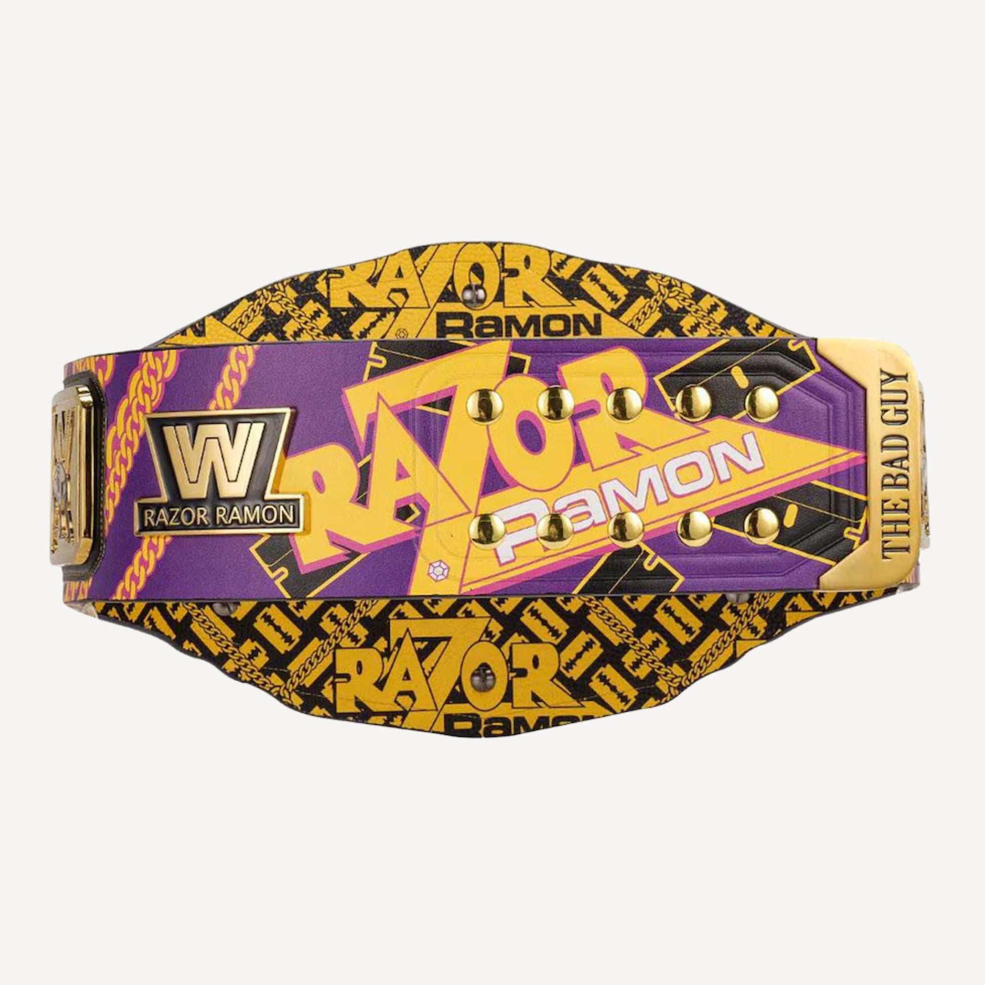 Razor Ramon Signature Series Championship Replica Belt featuring bold design and iconic details.