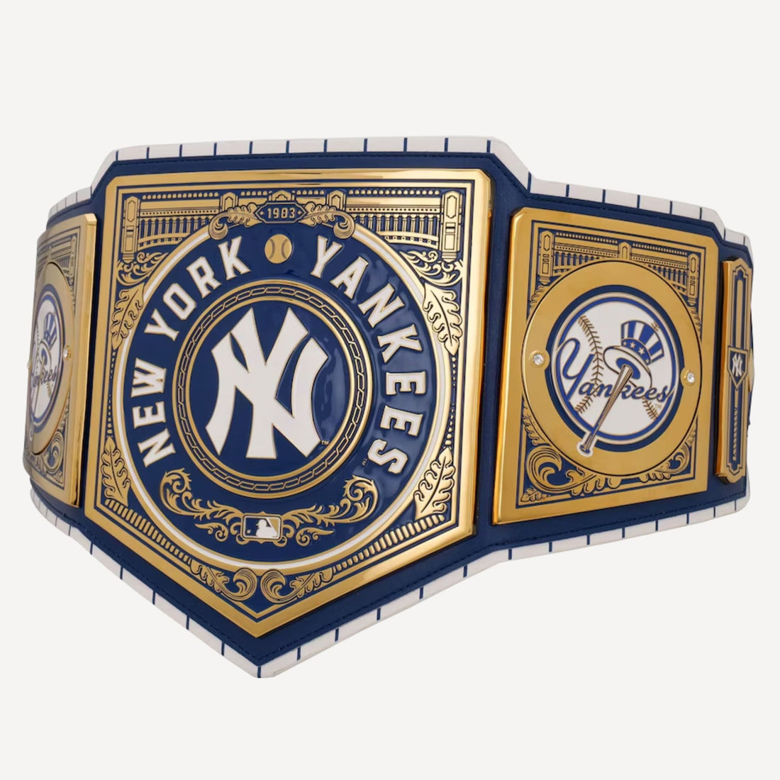 Replica Yankees WWE Legacy Championship Belt with polished plates and detailed engravings.